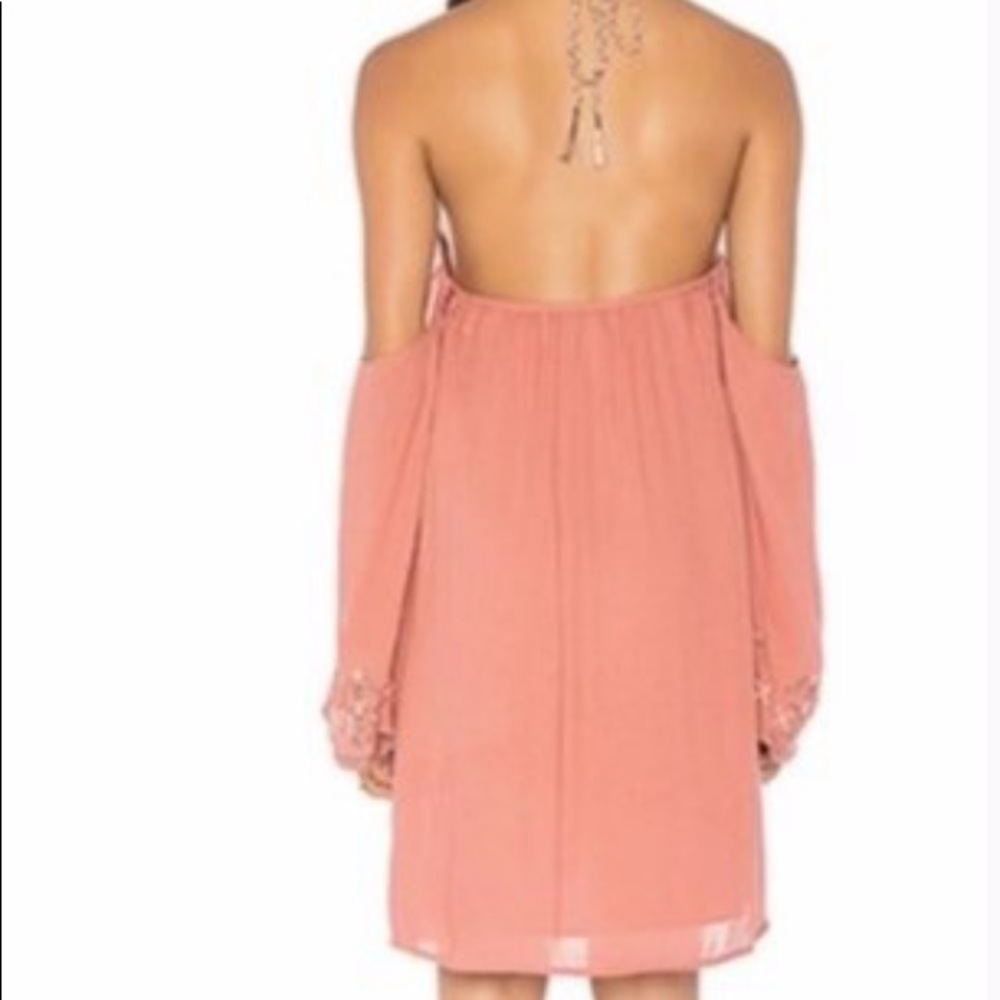 Jetset Diaries Desert Rose Mini Dress in Salmon. - Picture 7 of 11